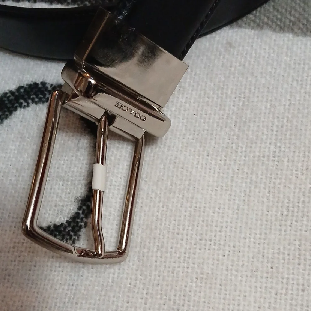 Coach Black Belt with Silver Buckle - Picture 2 of 10